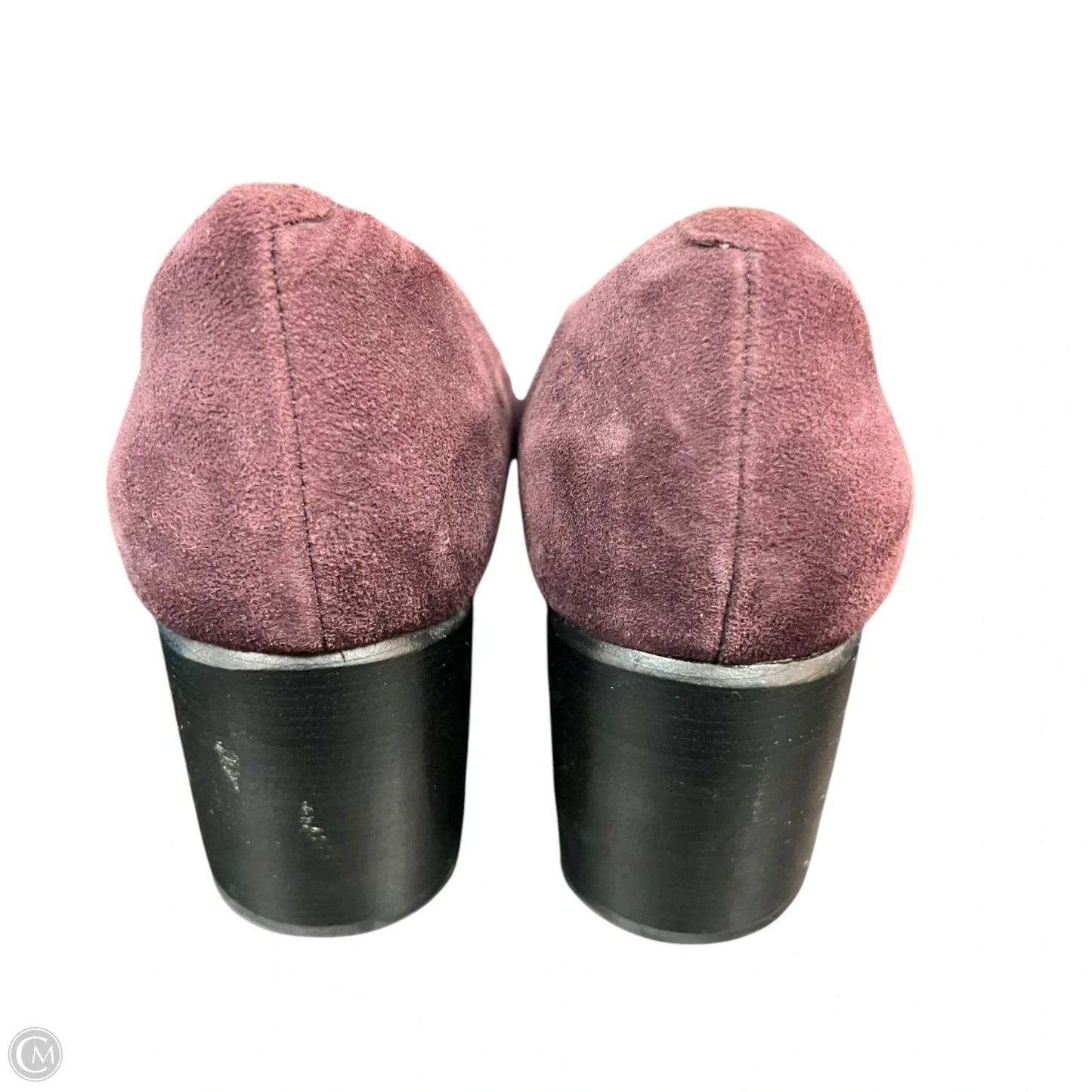 Shoes Heels Block By Clarks In Maroon, Size: 10