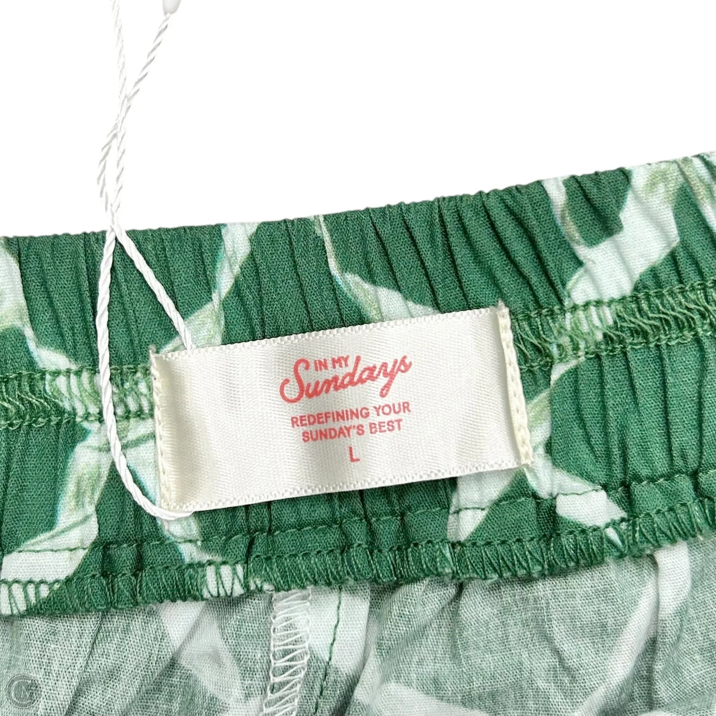 Shorts By In My Sundays In Green, Size: L