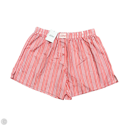 Shorts By In My Sundays In Pink & White, Size: L