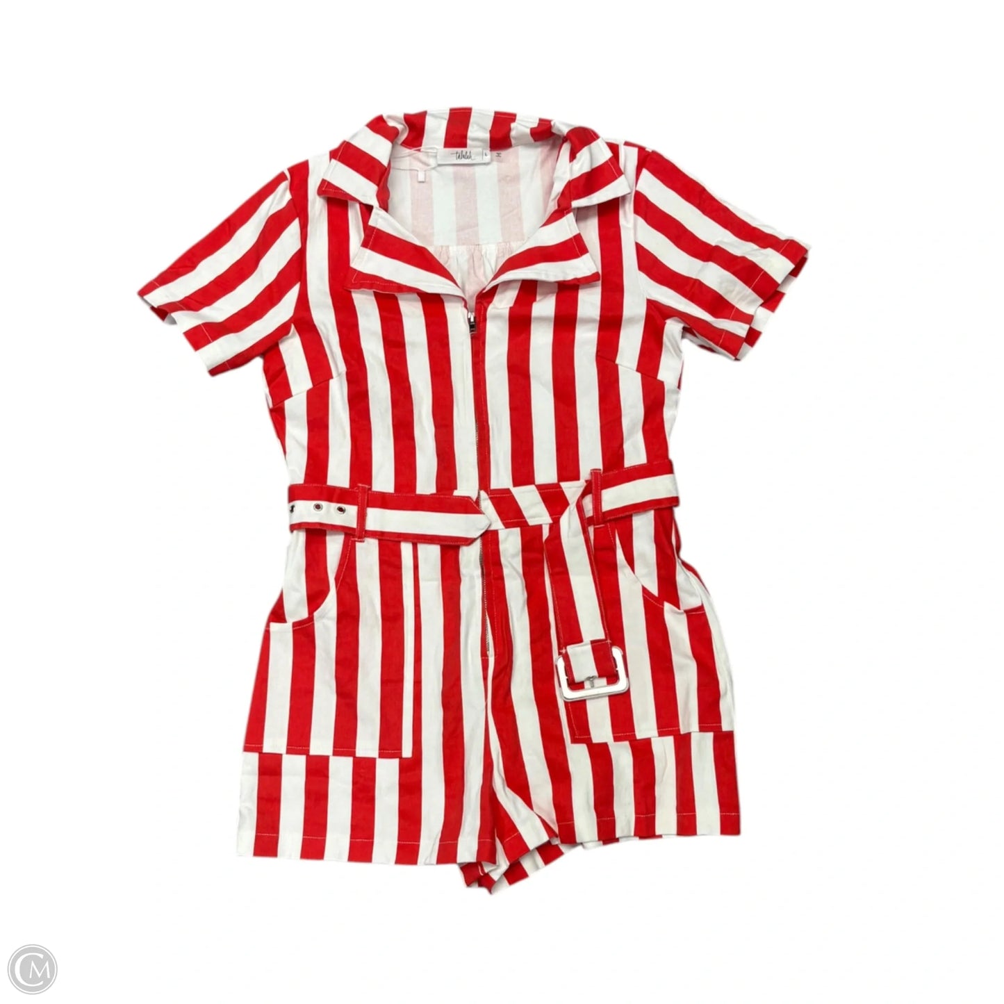 Romper By Talulah In Red & White, Size: L