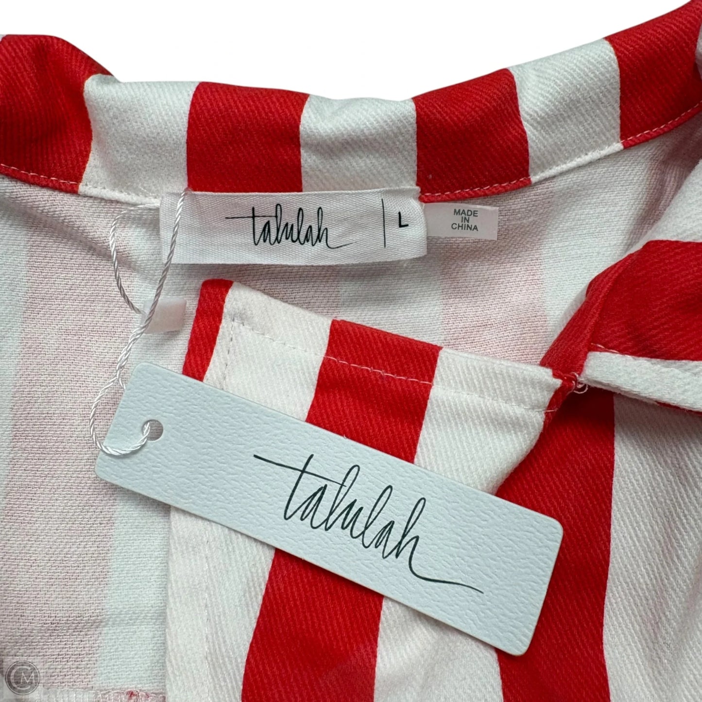 Romper By Talulah In Red & White, Size: L