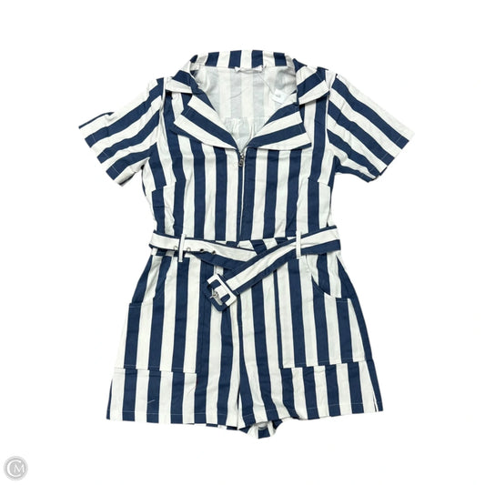 Romper By Talulah In Blue & White, Size: L