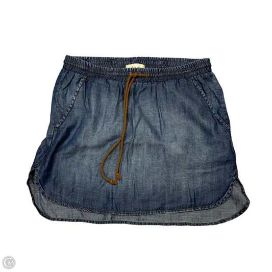 Skirt Mini & Short By Cloth & Stone In Blue Denim, Size: S