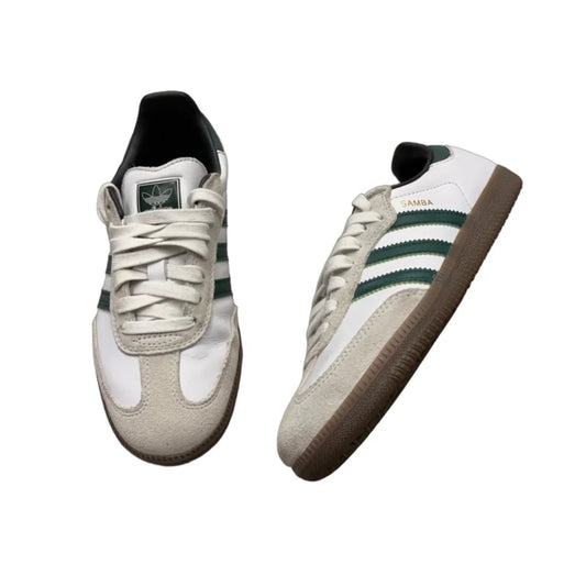 Shoes Sneakers By Adidas In Green & White, Size: 6.5