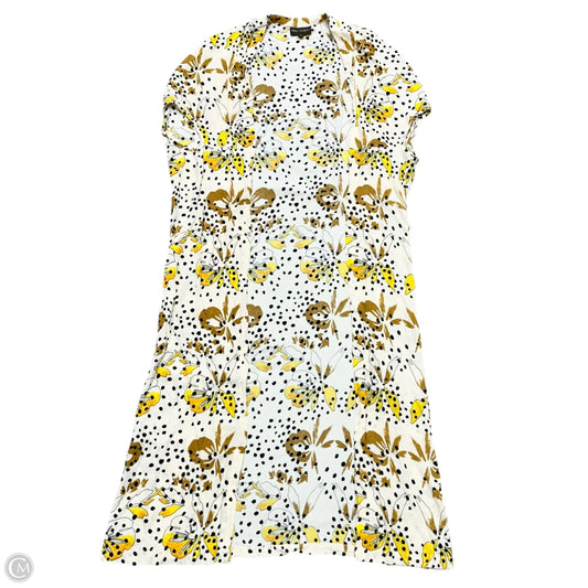 Kimono By Bel Kazan In Cream & Yellow, Size: Osfm