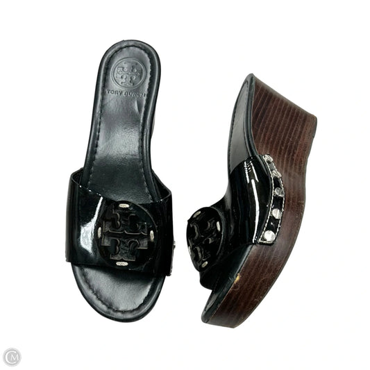 Sandals Designer By Tory Burch In Black, Size: 7.5