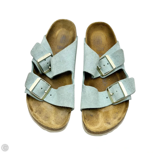 Sandals Flats By Birkenstock In Blue, Size: 6