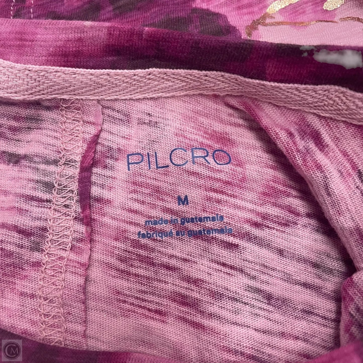 Top Short Sleeve By Pilcro In Pink & Purple, Size: M
