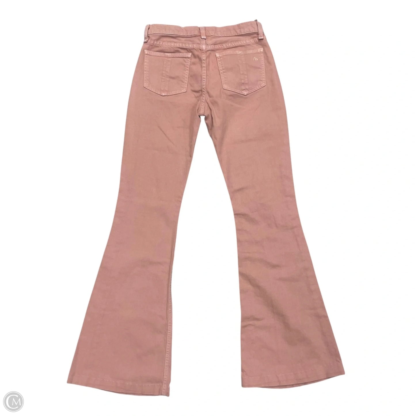 Jeans Flared By Rag And Bone In Pink Denim, Size: 4
