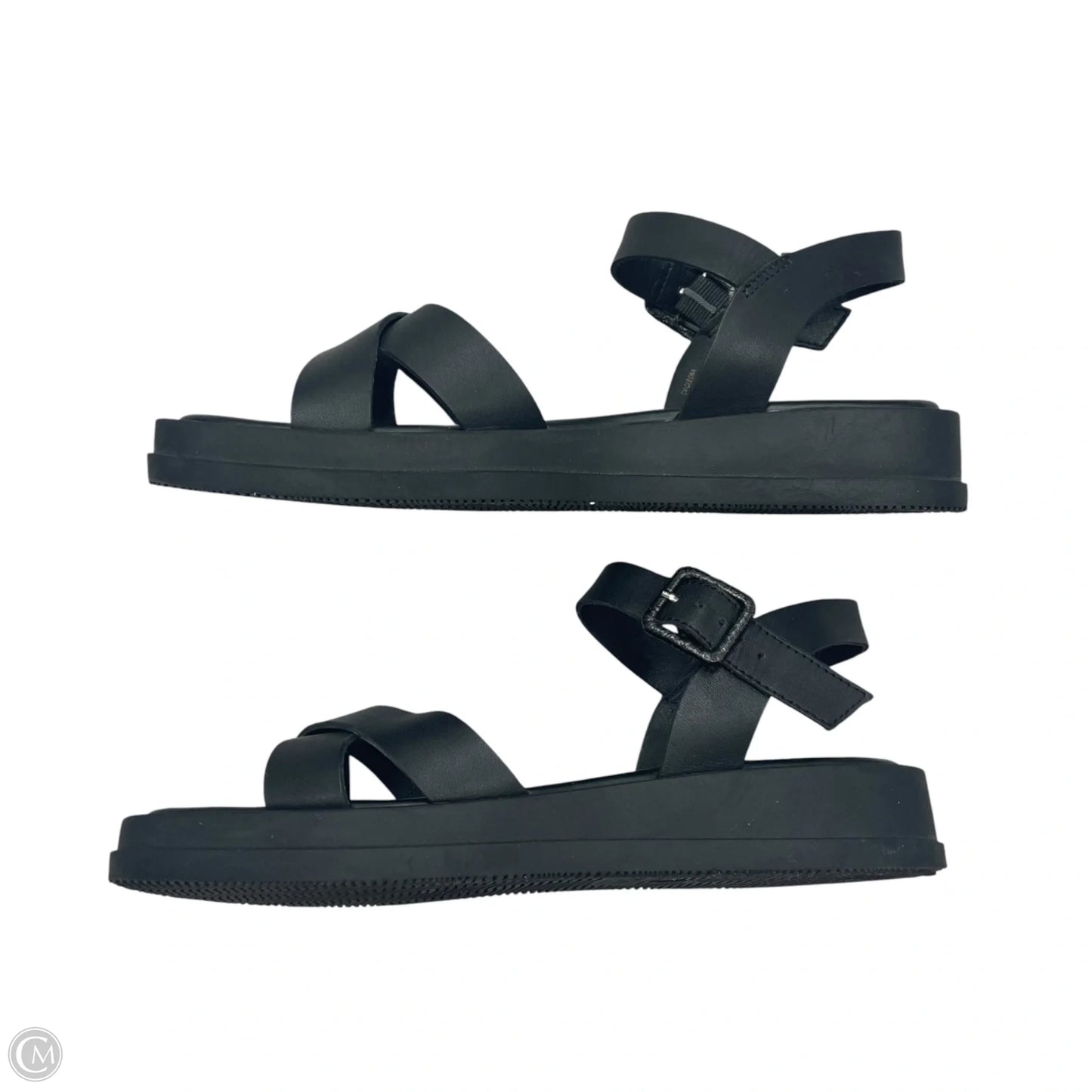 Sandals Flats By Crown Vintage In Black, Size: 7