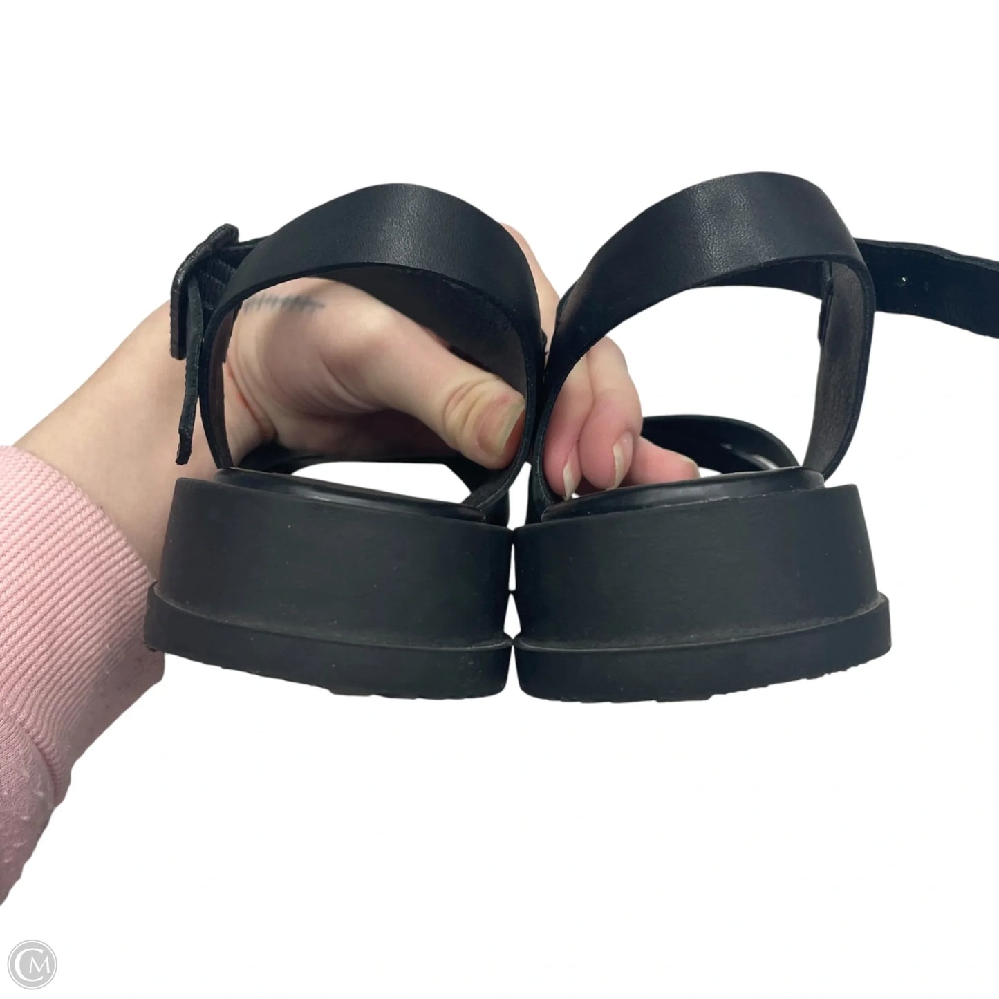Sandals Flats By Crown Vintage In Black, Size: 7