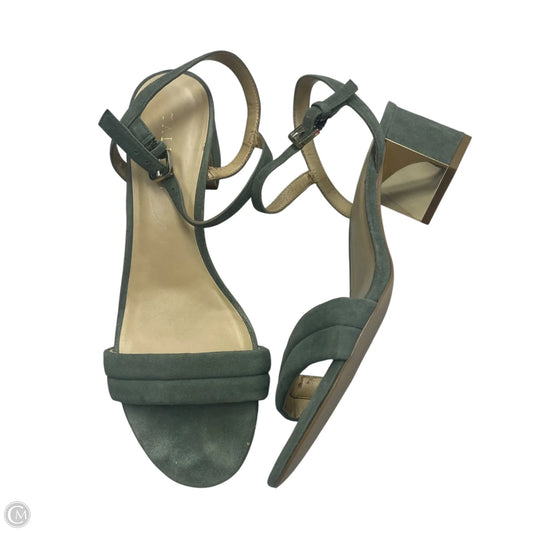 Sandals Heels Block By Talbots In Green, Size: 9