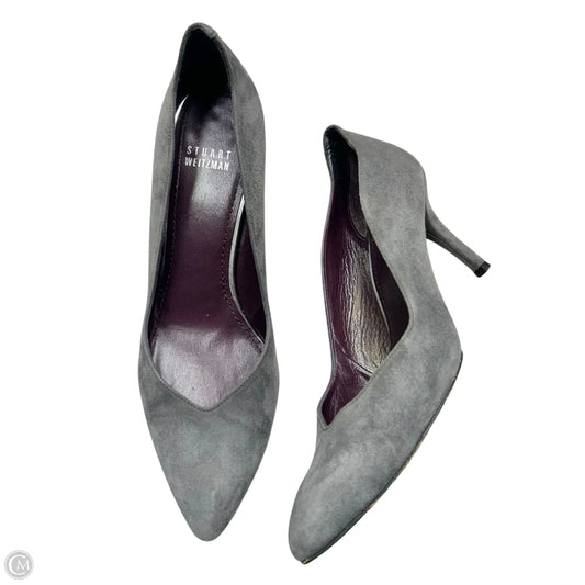 Shoes Designer By Stuart Weitzman In Grey, Size: 8
