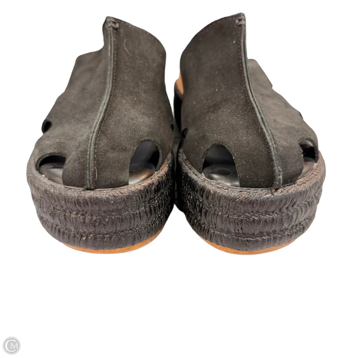 Sandals Heels Platform By Carlo Petra In Black, Size: 8.5