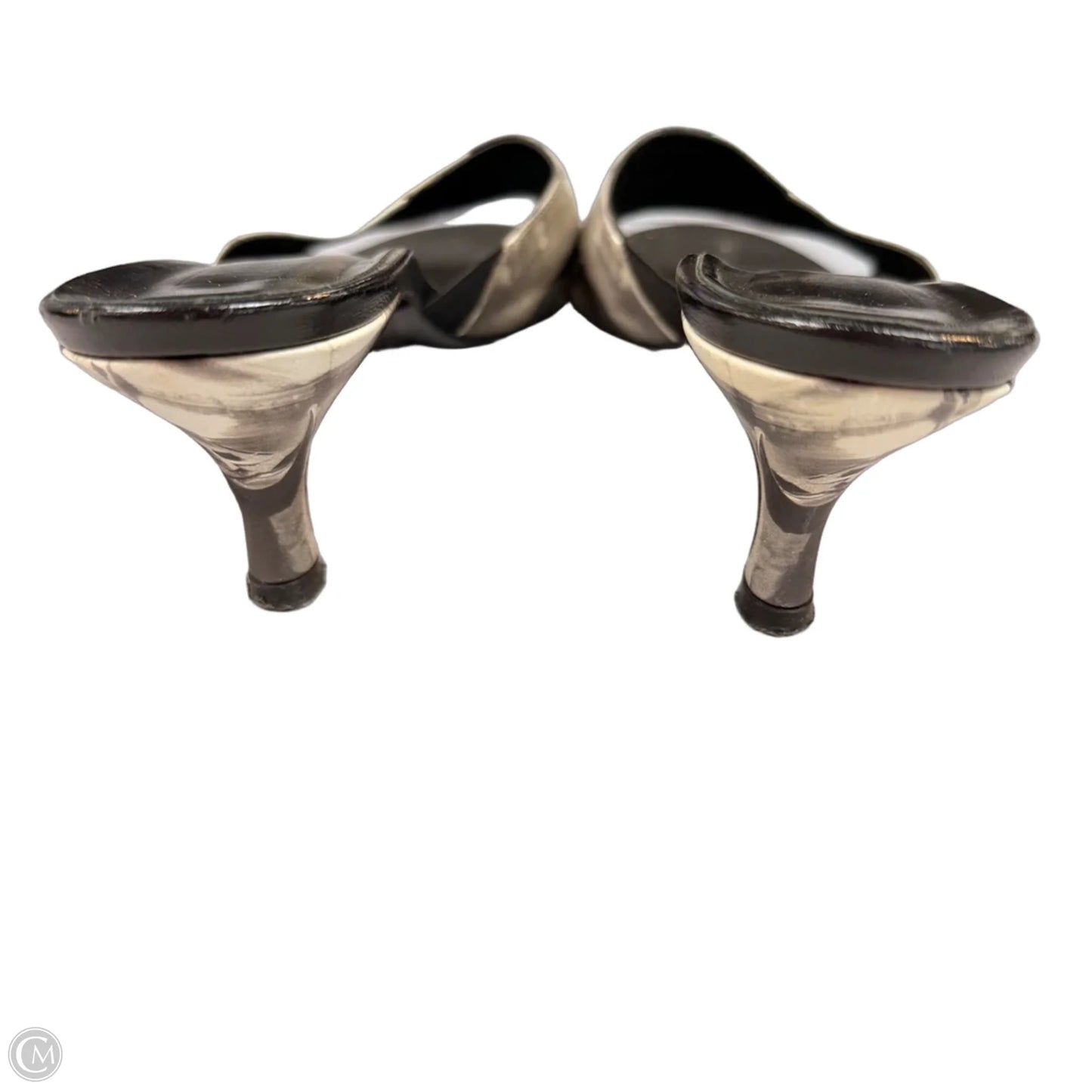 Shoes Heels Kitten By Icon In Black & Cream, Size: 7.5