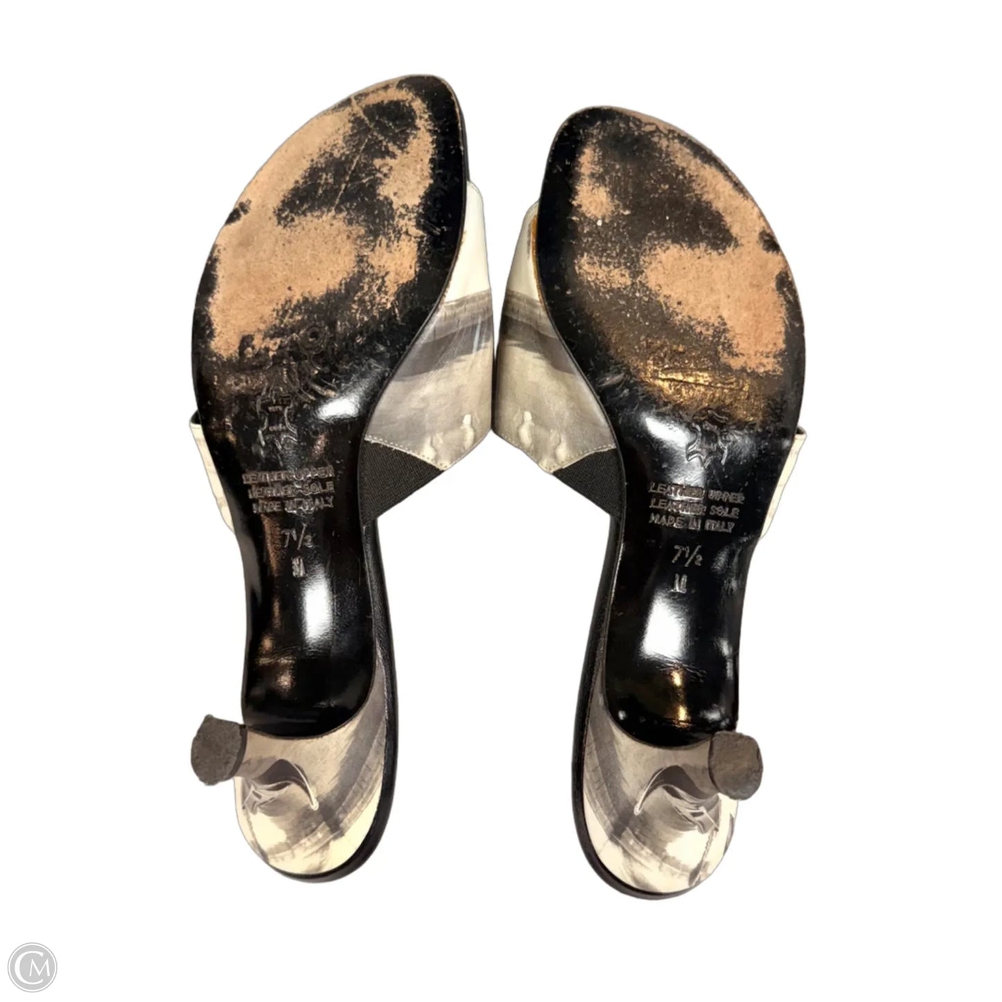 Shoes Heels Kitten By Icon In Black & Cream, Size: 7.5