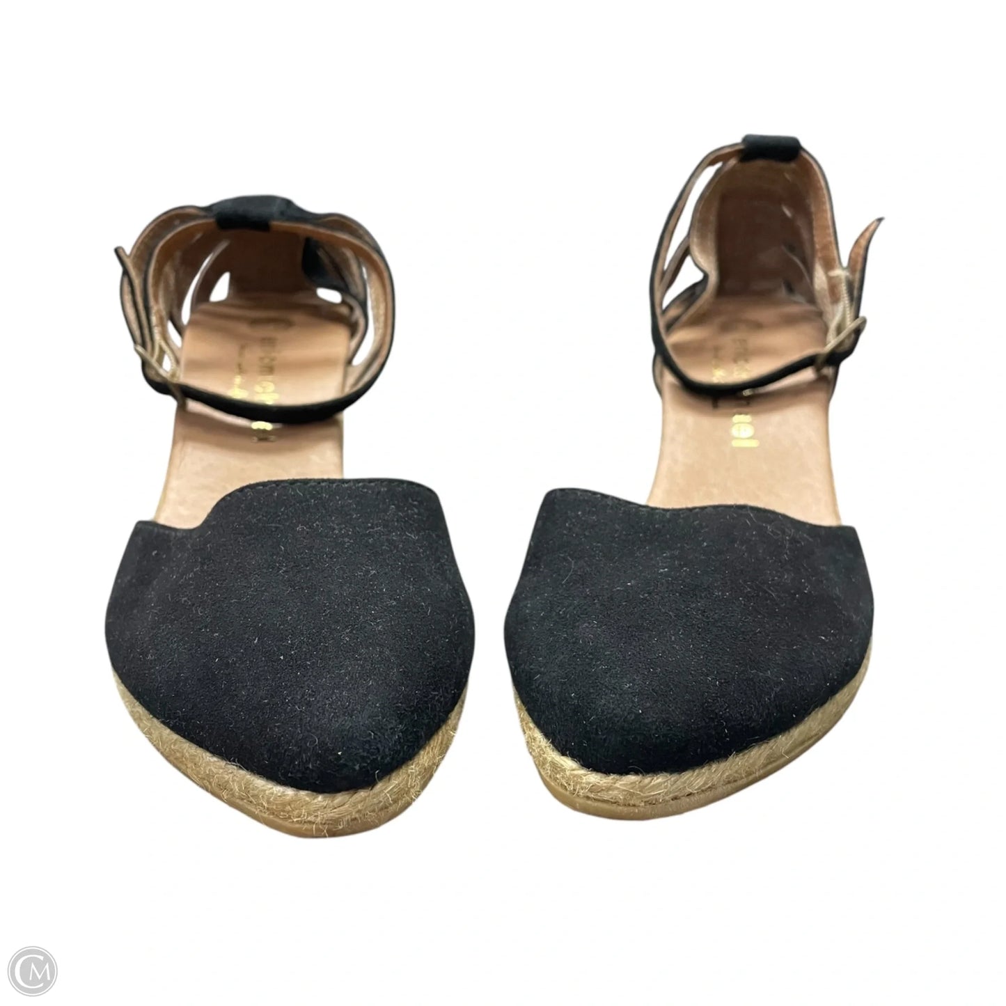 Sandals Heels Wedge By Eric Michael London In Black, Size: 8.5