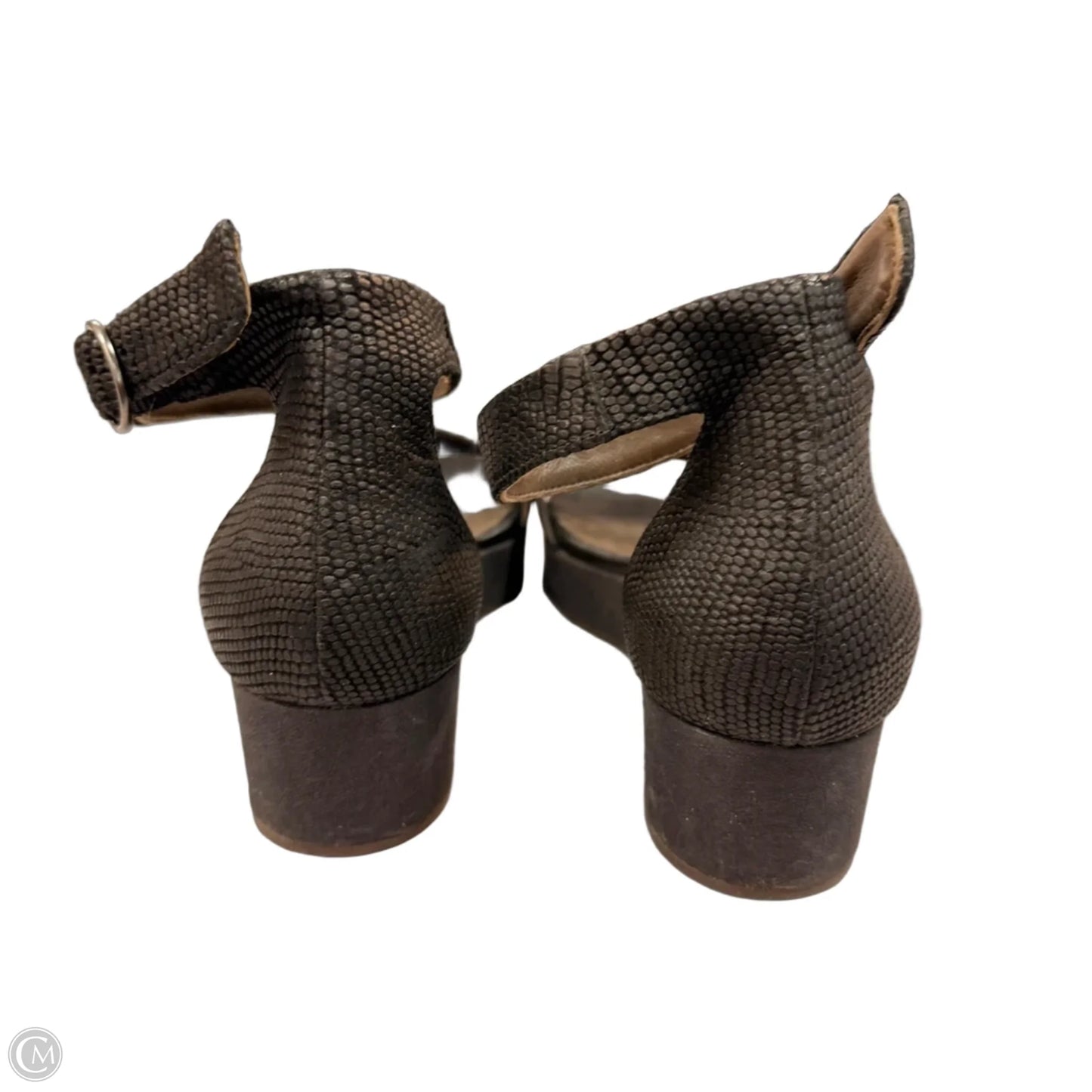 Sandals Heels Wedge By Coclico In Black, Size: 8