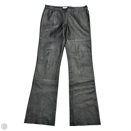 Pants Leather By Emporio Armani In Black, Size: L
