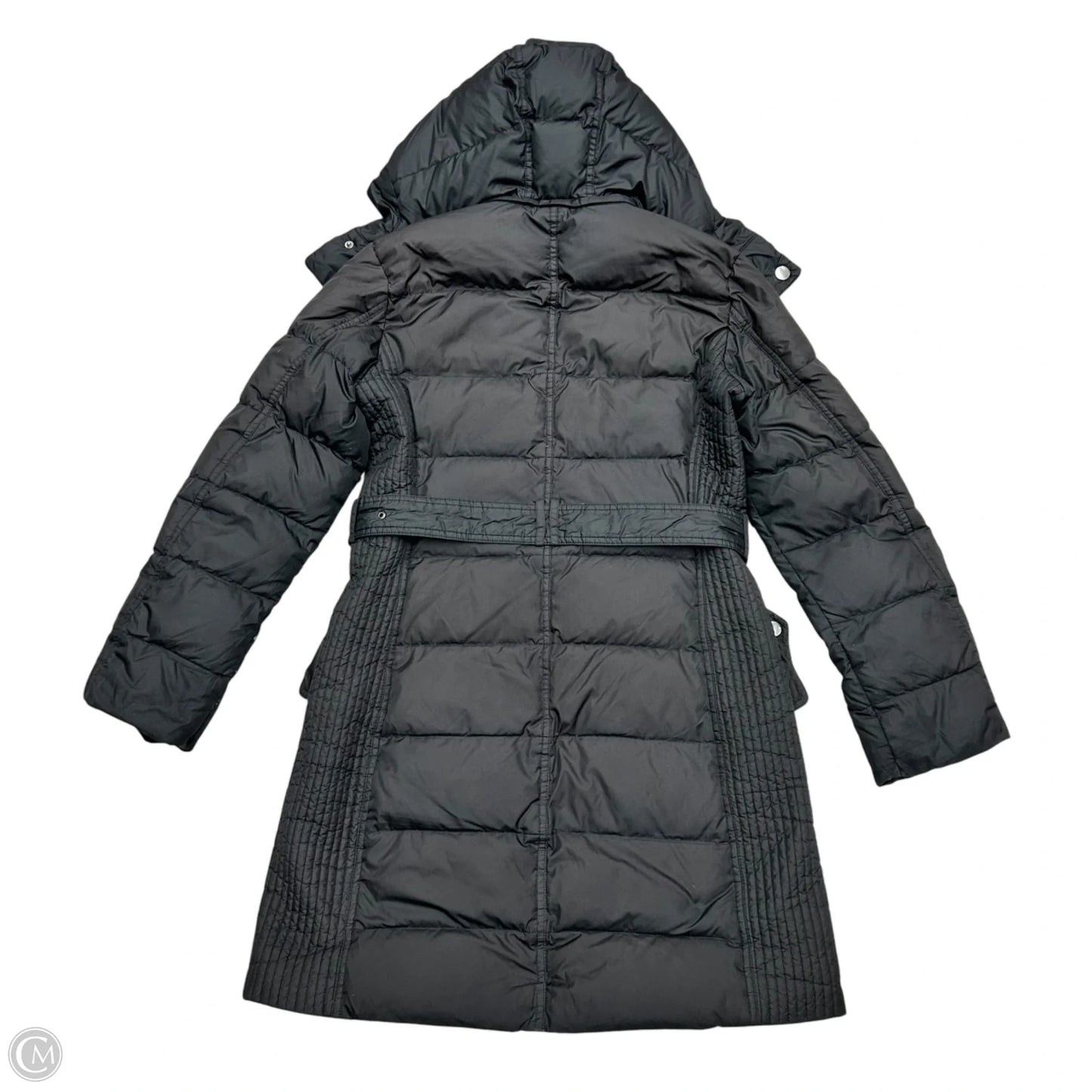 Coat Luxury Designer By Burberry In Black, Size: M