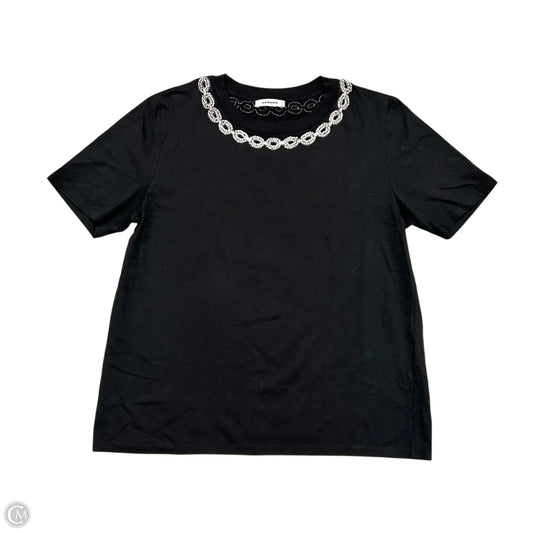 Top Short Sleeve Designer By Sandro In Black, Size: S