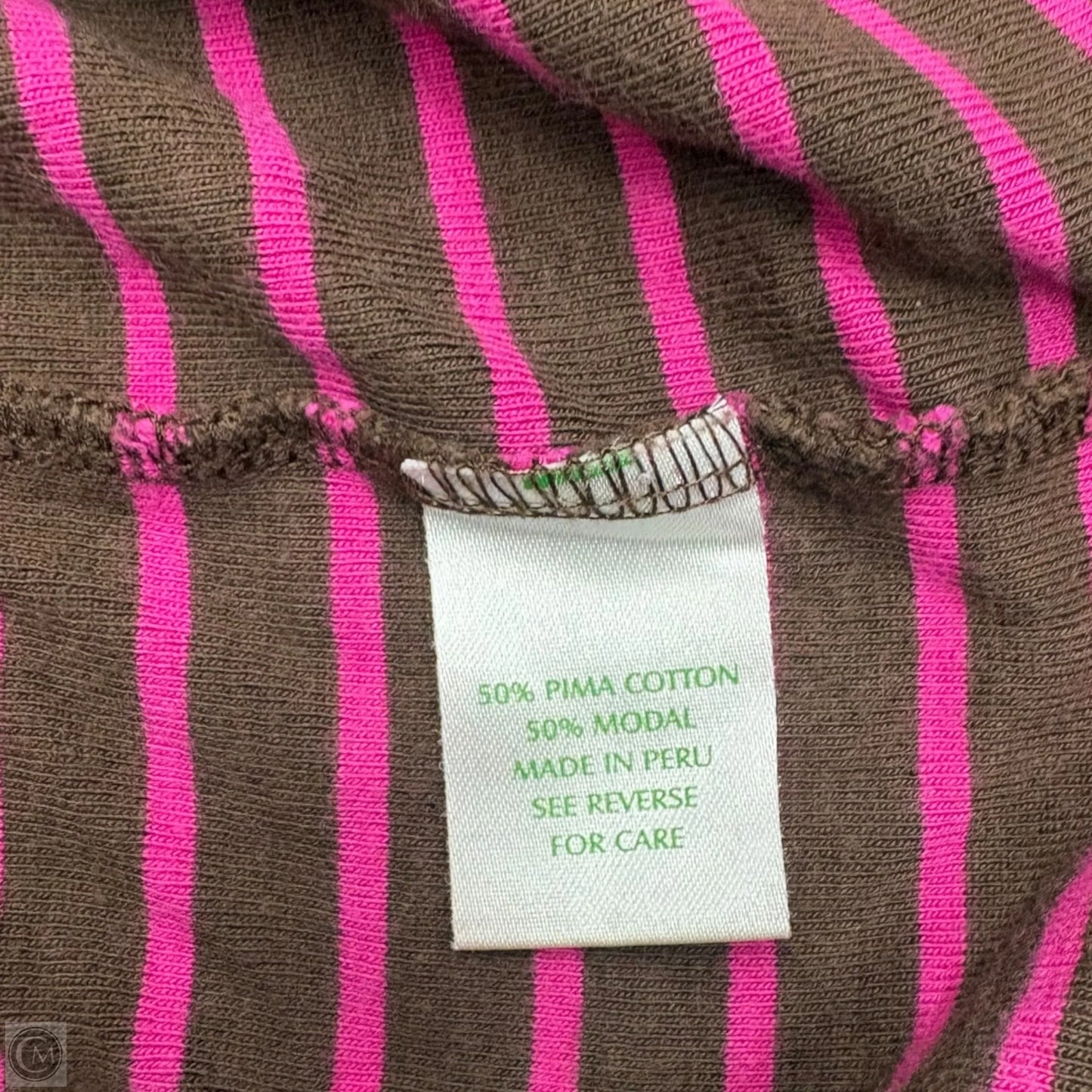 Top Long Sleeve Designer By Lilly Pulitzer In Brown & Pink, Size: M