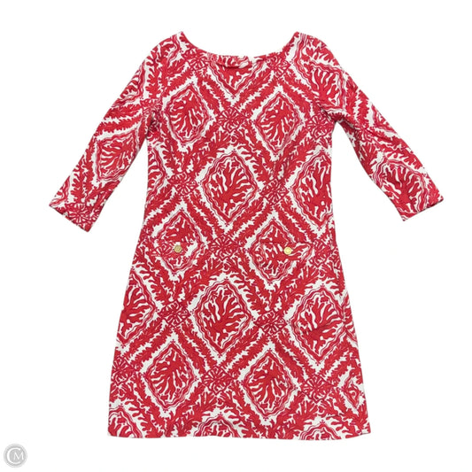 Dress Designer By Lilly Pulitzer In Red & White, Size: S