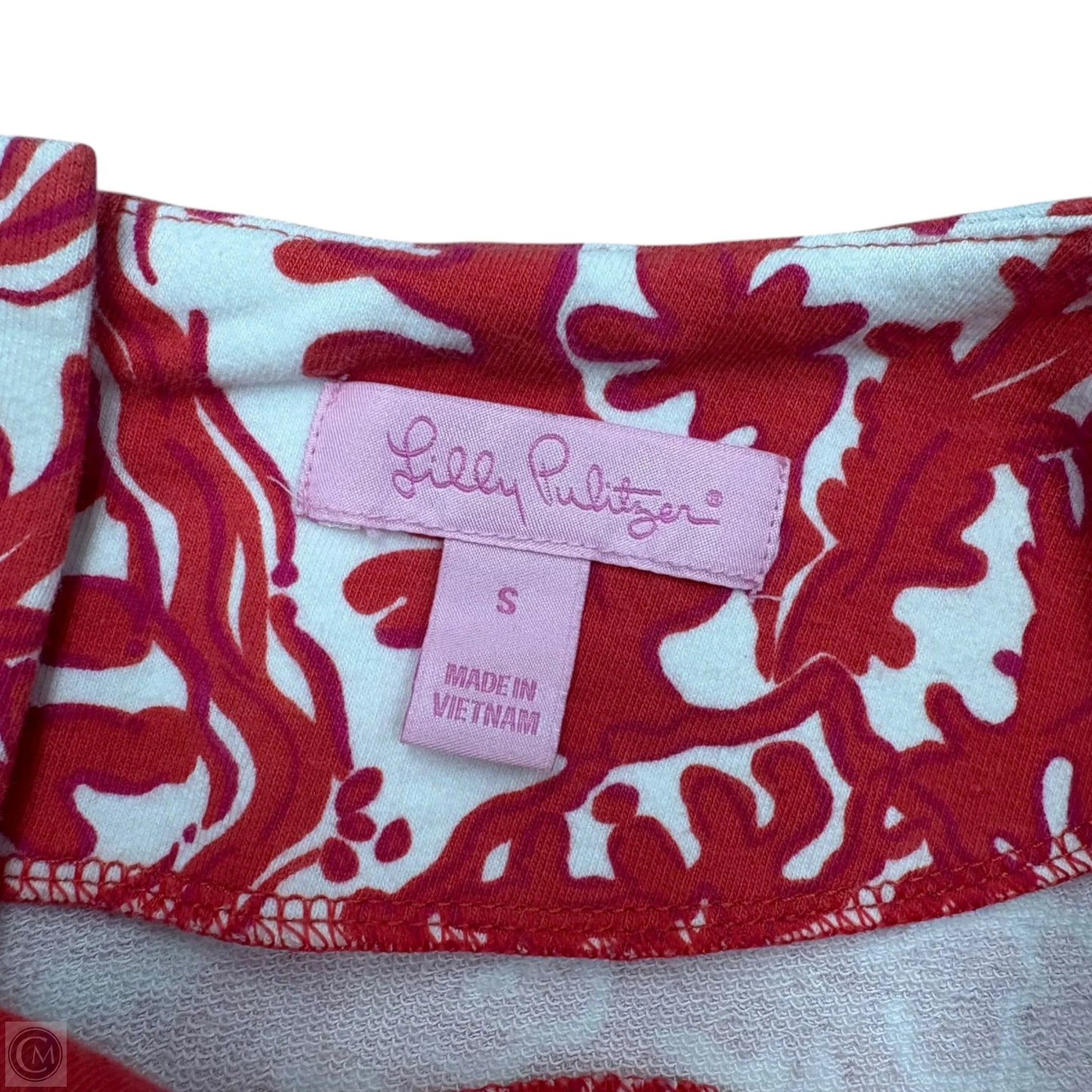 Dress Designer By Lilly Pulitzer In Red & White, Size: S