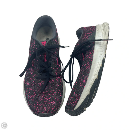 Shoes Athletic By Brooks In Black & Pink, Size: 8