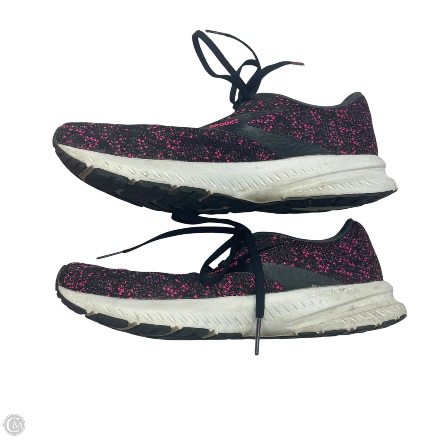 Shoes Athletic By Brooks In Black & Pink, Size: 8