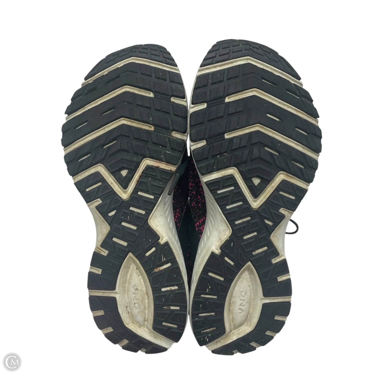 Shoes Athletic By Brooks In Black & Pink, Size: 8