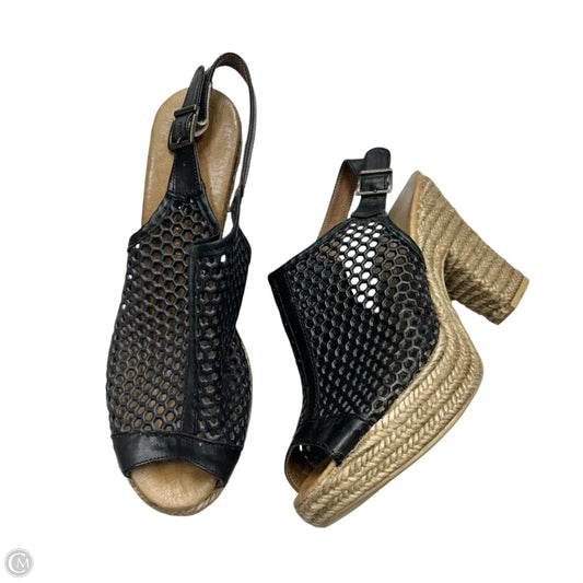 Sandals Heels Block By Erin Michael In Black, Size: 8.5