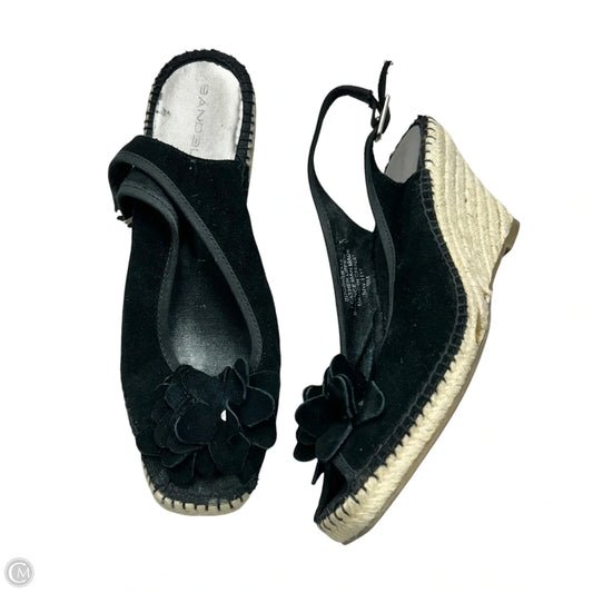 Sandals Heels Wedge By Bandolino In Black, Size: 9