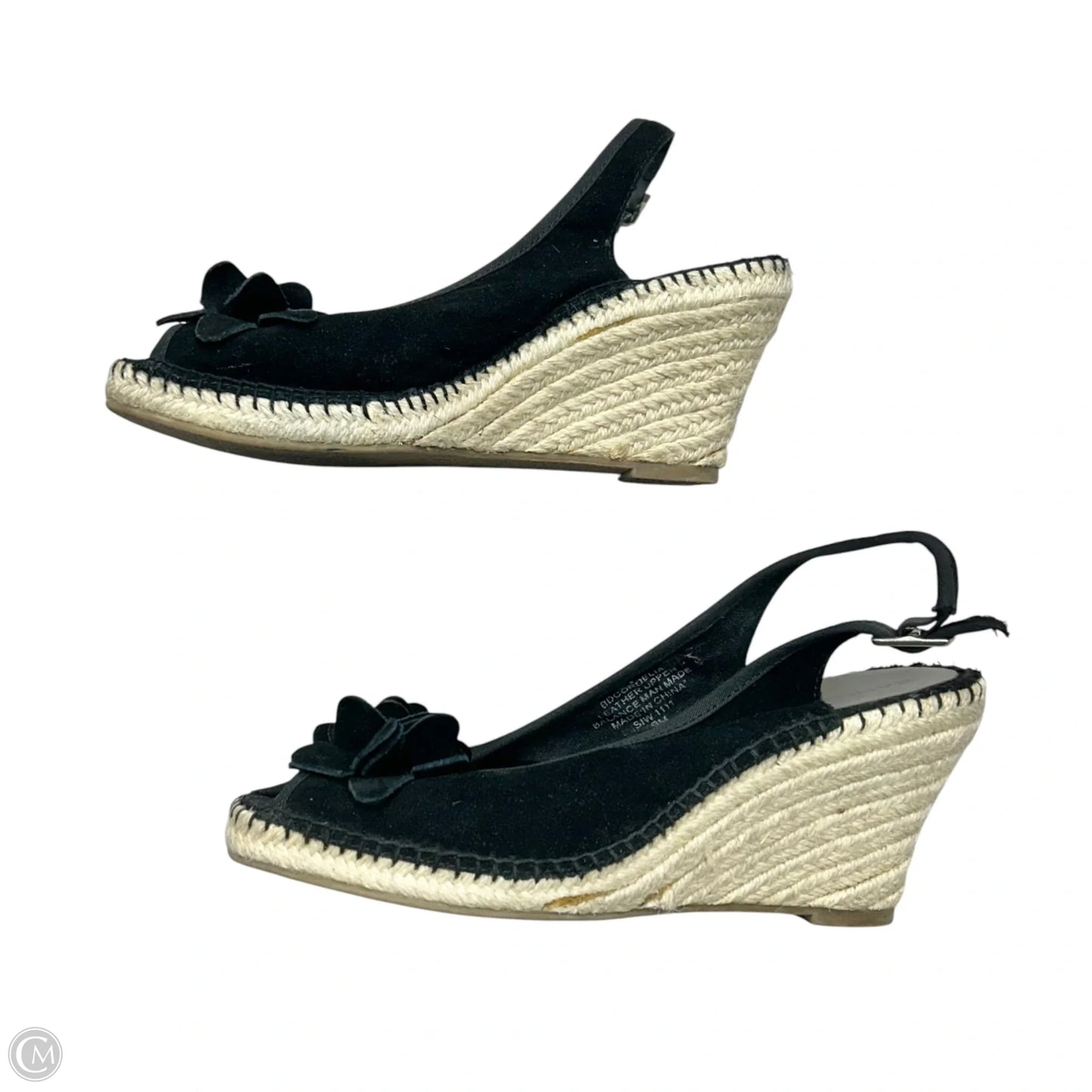 Sandals Heels Wedge By Bandolino In Black, Size: 9