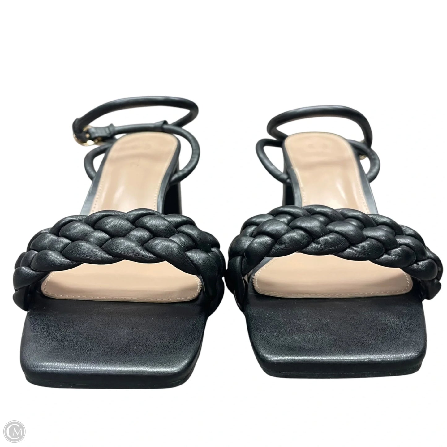 Sandals Heels Block By Rilista In Black, Size: 9