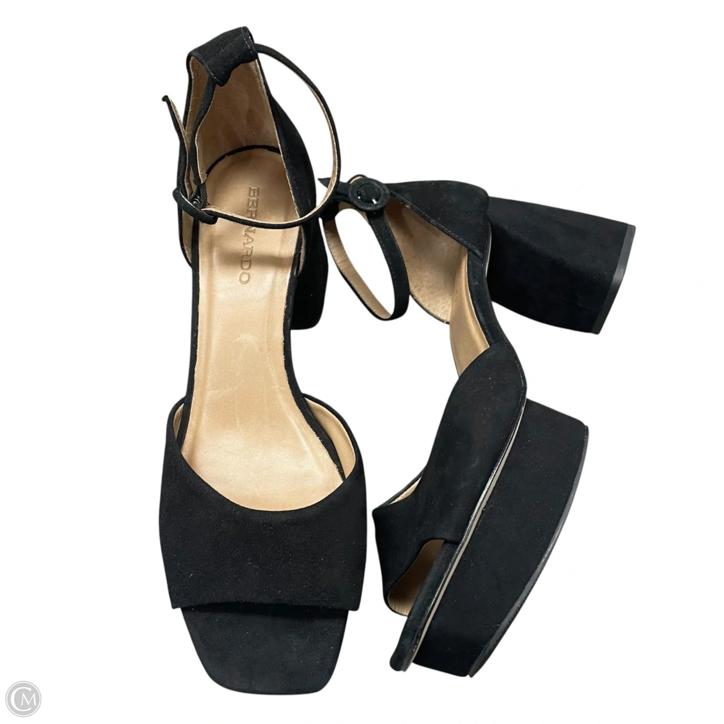 Sandals Heels Block By Bernardo In Black, Size: 9.5