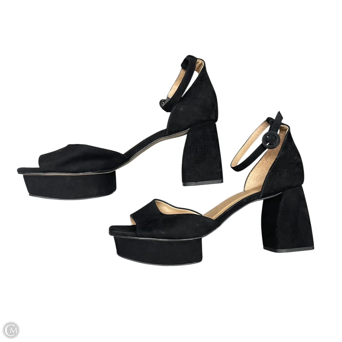 Sandals Heels Block By Bernardo In Black, Size: 9.5