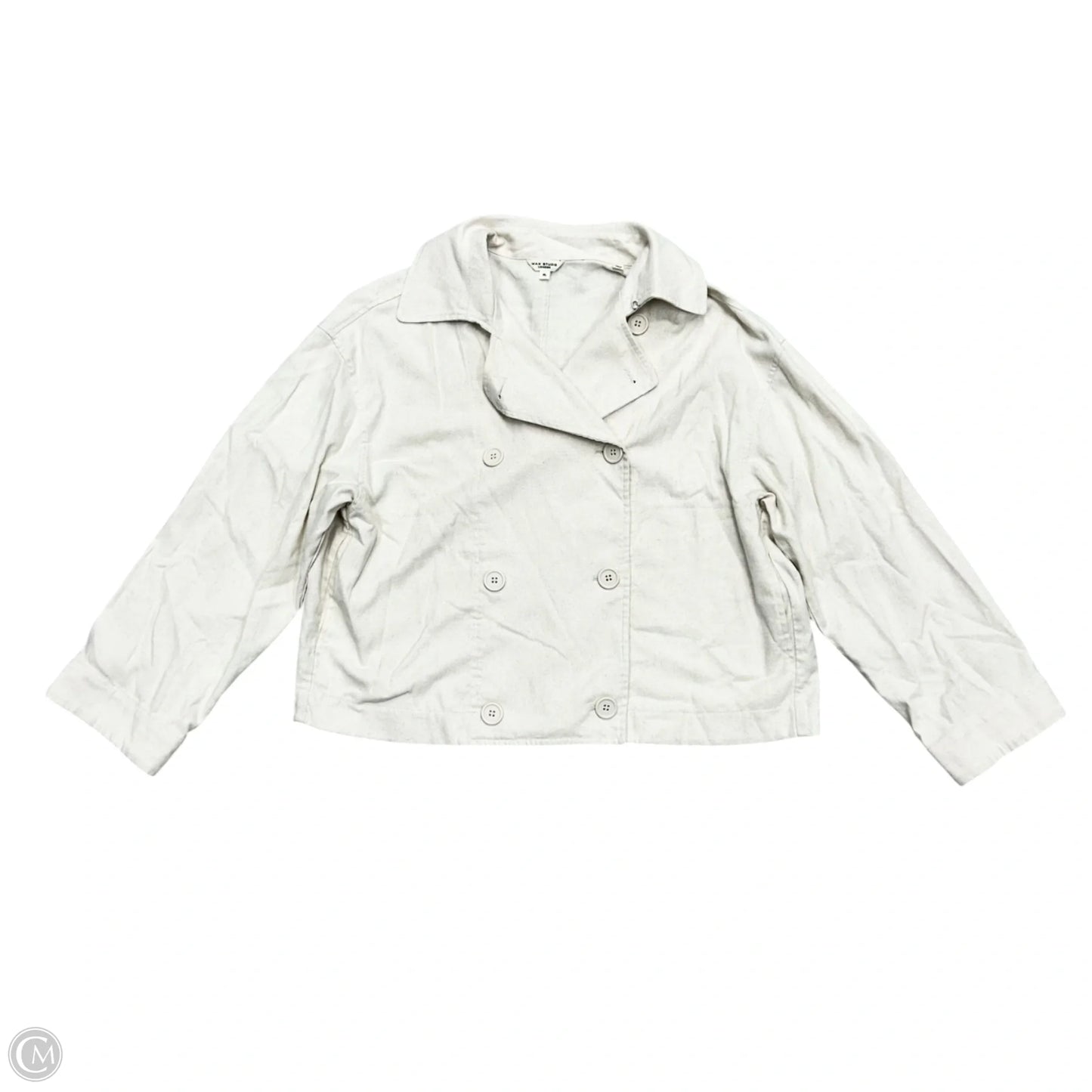 Jacket Shirt By Max Studio In Cream, Size: Xl