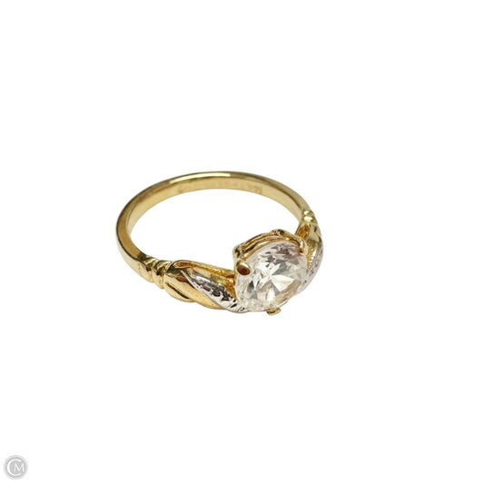 Ring Sterling Silver/14ktgf, Size: 7