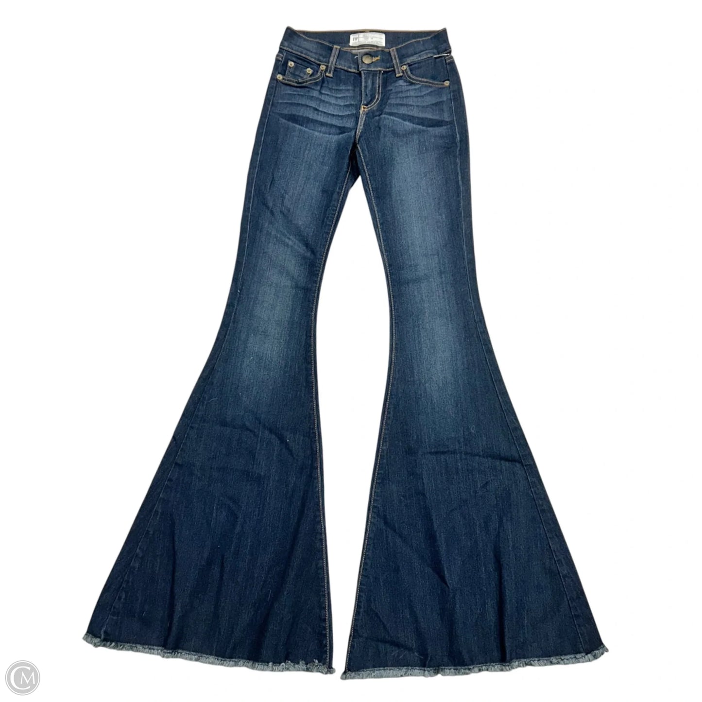 Jeans Flared By Free People In Blue Denim, Size: 0