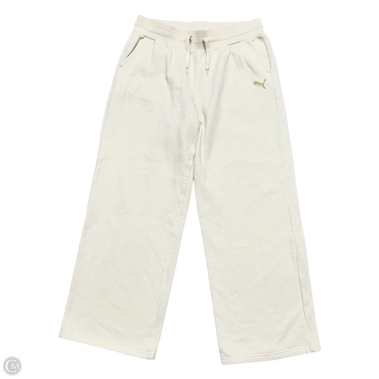 Athletic Pants By Puma In Cream, Size: L