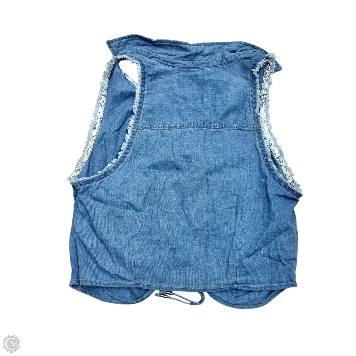 Top Sleeveless By Pilcro In Blue Denim, Size: Xl