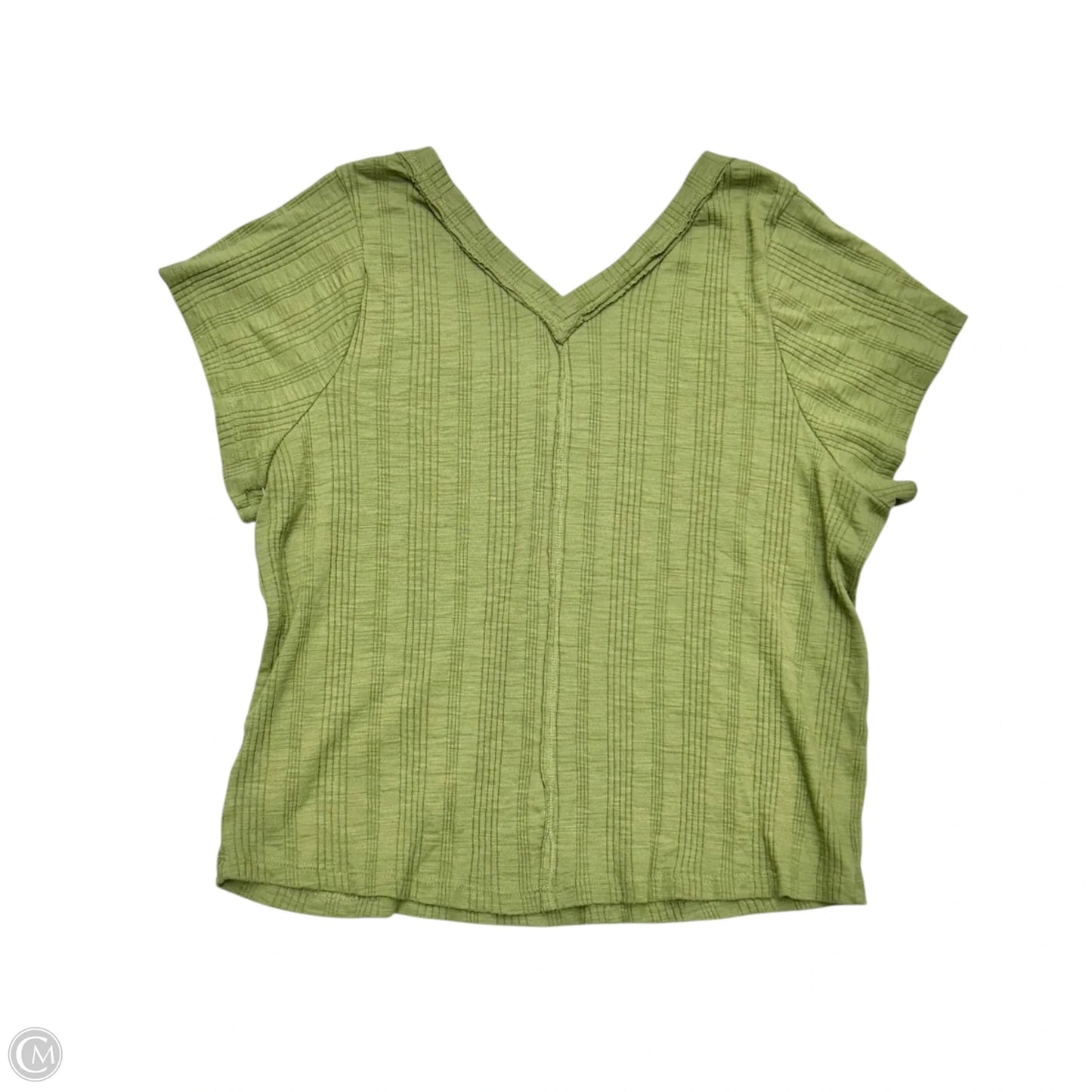 Top Short Sleeve Basic By Pilcro In Green, Size: 1x