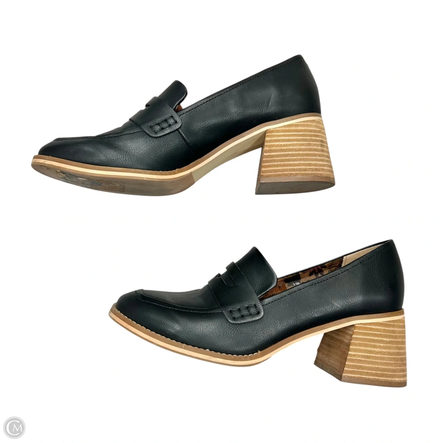 Shoes Heels Block By Korks In Black, Size: 9.5