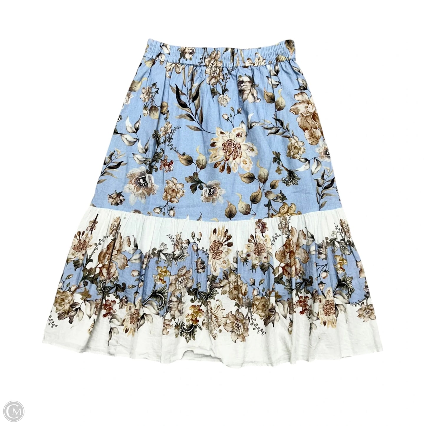 Skirt Maxi By Rachel Zoe In Blue & Tan, Size: M
