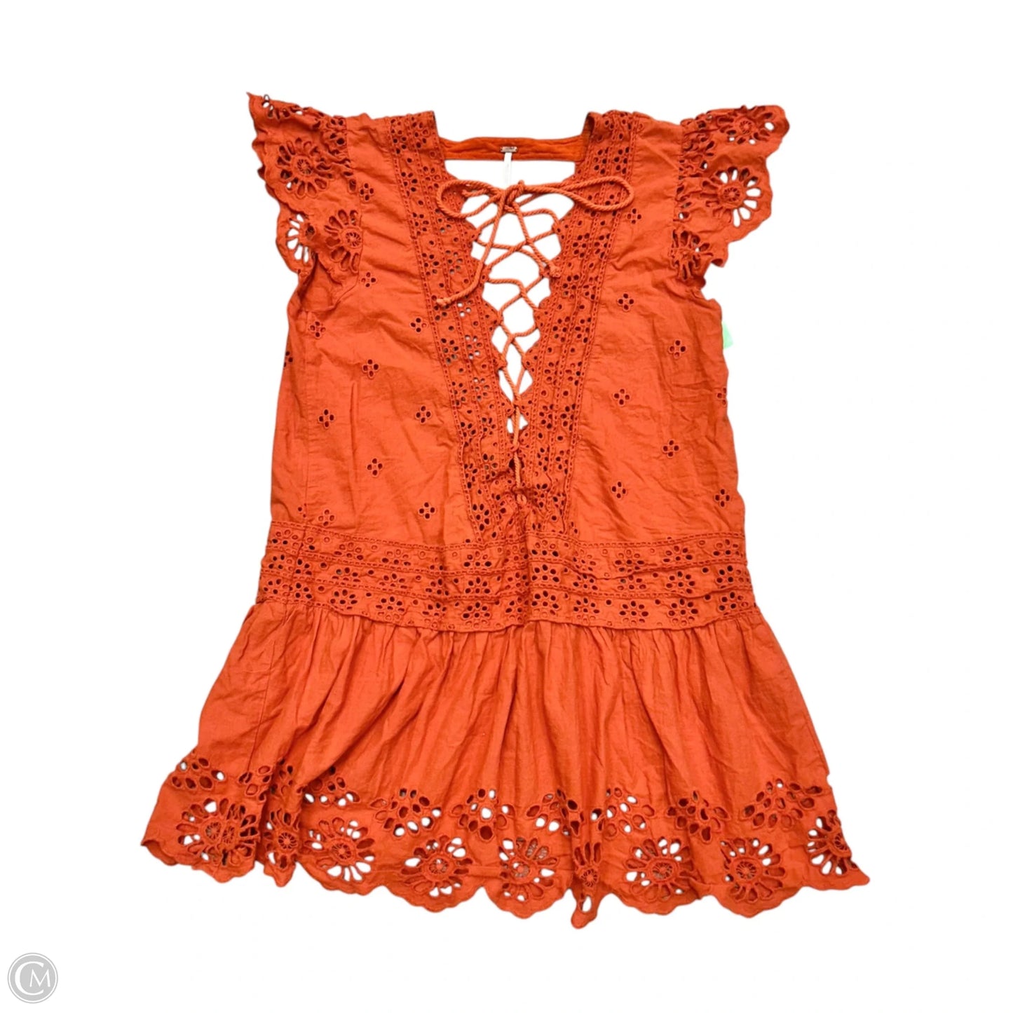Dress Casual Short By Free People In Orange, Size: Xs