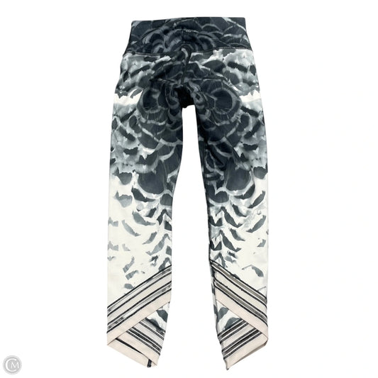 Athletic Leggings By Lululemon In Grey & White, Size: S