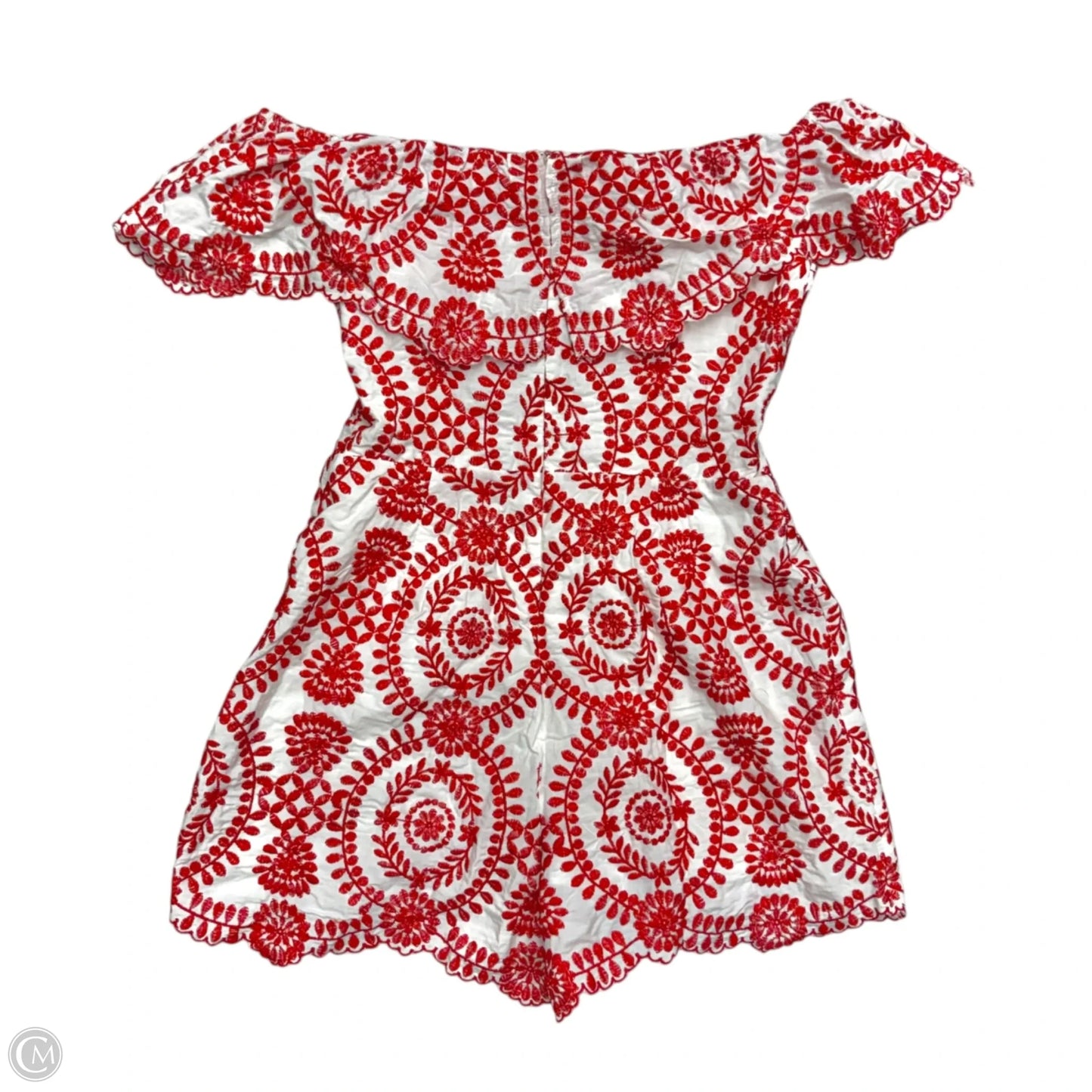 Romper By Entro In Red & White, Size: L