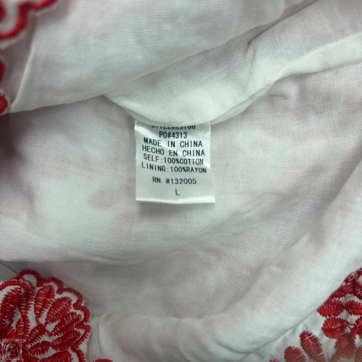 Romper By Entro In Red & White, Size: L
