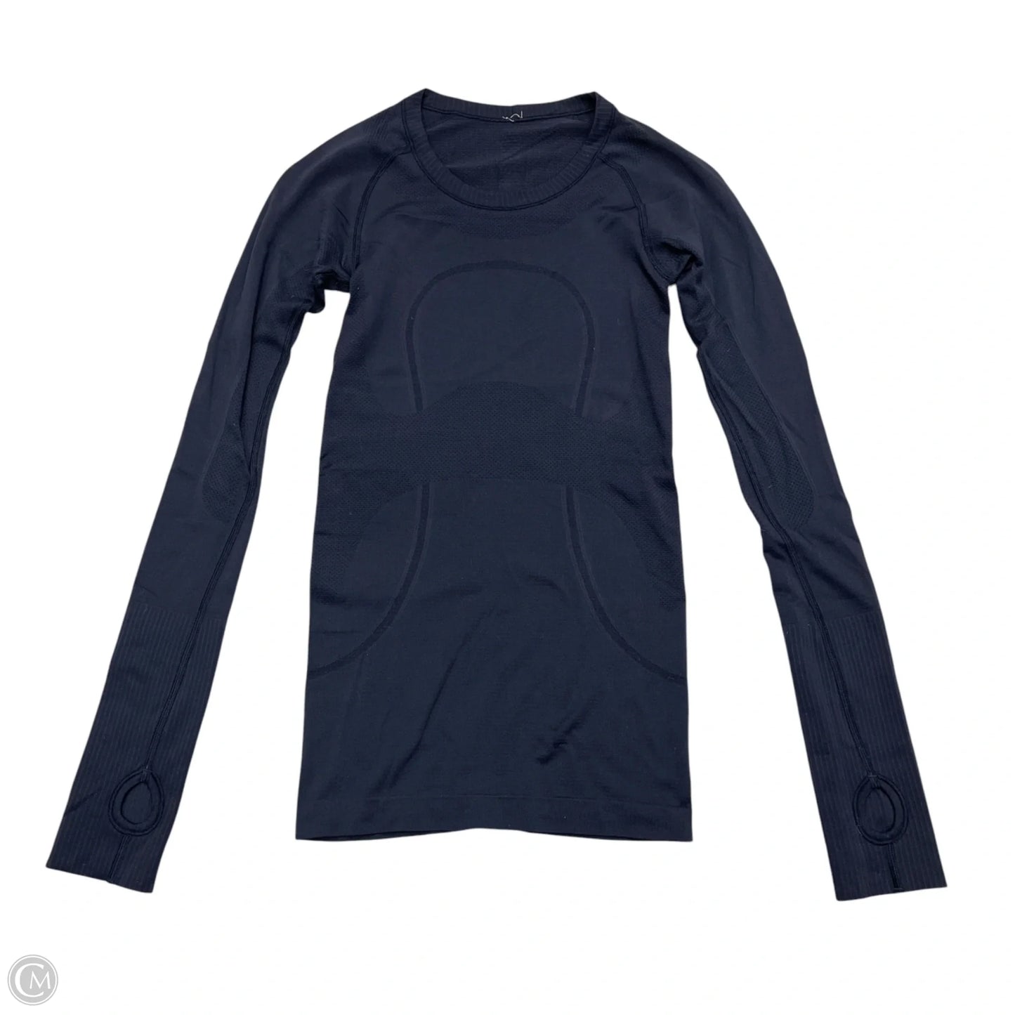 Athletic Top Long Sleeve Crewneck By Lululemon In Navy, Size: Xs